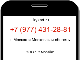 Информация о номере телефона +7 (977) 431-28-81: регион, оператор