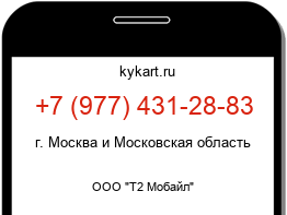 Информация о номере телефона +7 (977) 431-28-83: регион, оператор