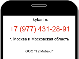Информация о номере телефона +7 (977) 431-28-91: регион, оператор