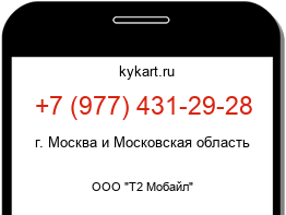 Информация о номере телефона +7 (977) 431-29-28: регион, оператор