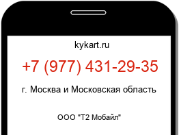Информация о номере телефона +7 (977) 431-29-35: регион, оператор