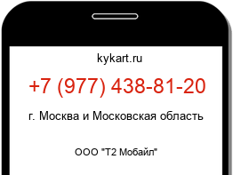 Информация о номере телефона +7 (977) 438-81-20: регион, оператор
