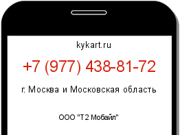 Информация о номере телефона +7 (977) 438-81-72: регион, оператор