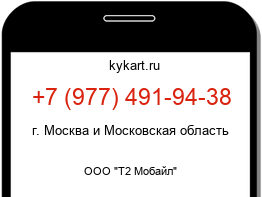 Информация о номере телефона +7 (977) 491-94-38: регион, оператор