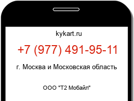 Информация о номере телефона +7 (977) 491-95-11: регион, оператор