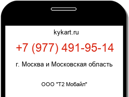 Информация о номере телефона +7 (977) 491-95-14: регион, оператор