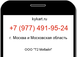 Информация о номере телефона +7 (977) 491-95-24: регион, оператор