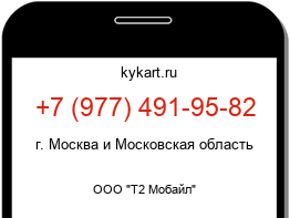 Информация о номере телефона +7 (977) 491-95-82: регион, оператор