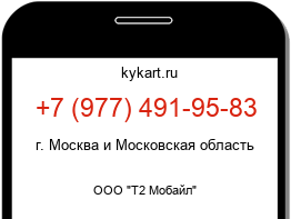 Информация о номере телефона +7 (977) 491-95-83: регион, оператор
