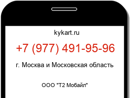 Информация о номере телефона +7 (977) 491-95-96: регион, оператор