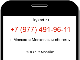 Информация о номере телефона +7 (977) 491-96-11: регион, оператор