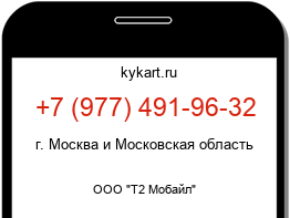 Информация о номере телефона +7 (977) 491-96-32: регион, оператор