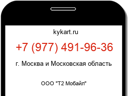 Информация о номере телефона +7 (977) 491-96-36: регион, оператор