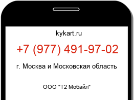 Информация о номере телефона +7 (977) 491-97-02: регион, оператор