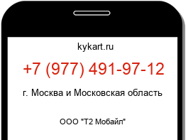 Информация о номере телефона +7 (977) 491-97-12: регион, оператор