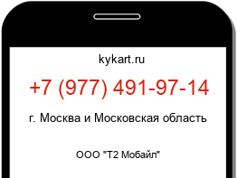 Информация о номере телефона +7 (977) 491-97-14: регион, оператор