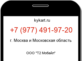 Информация о номере телефона +7 (977) 491-97-20: регион, оператор