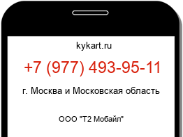 Информация о номере телефона +7 (977) 493-95-11: регион, оператор