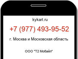 Информация о номере телефона +7 (977) 493-95-52: регион, оператор