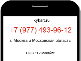 Информация о номере телефона +7 (977) 493-96-12: регион, оператор