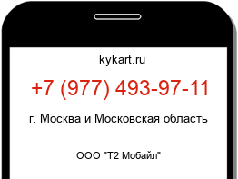 Информация о номере телефона +7 (977) 493-97-11: регион, оператор
