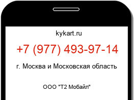 Информация о номере телефона +7 (977) 493-97-14: регион, оператор