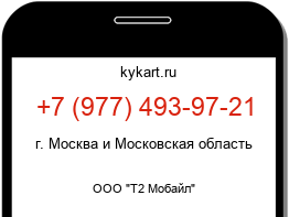 Информация о номере телефона +7 (977) 493-97-21: регион, оператор