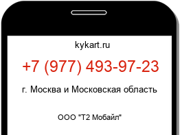 Информация о номере телефона +7 (977) 493-97-23: регион, оператор