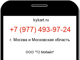 Информация о номере телефона +7 (977) 493-97-24: регион, оператор