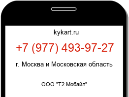Информация о номере телефона +7 (977) 493-97-27: регион, оператор