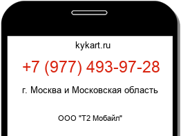 Информация о номере телефона +7 (977) 493-97-28: регион, оператор