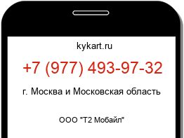 Информация о номере телефона +7 (977) 493-97-32: регион, оператор