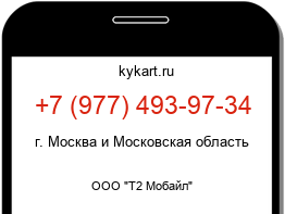 Информация о номере телефона +7 (977) 493-97-34: регион, оператор