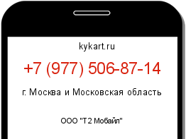 Информация о номере телефона +7 (977) 506-87-14: регион, оператор