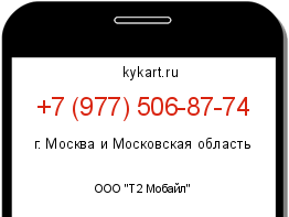 Информация о номере телефона +7 (977) 506-87-74: регион, оператор