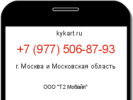 Информация о номере телефона +7 (977) 506-87-93: регион, оператор