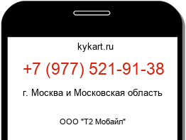 Информация о номере телефона +7 (977) 521-91-38: регион, оператор