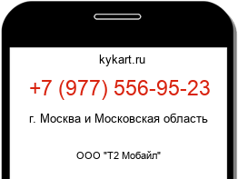 Информация о номере телефона +7 (977) 556-95-23: регион, оператор