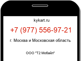 Информация о номере телефона +7 (977) 556-97-21: регион, оператор