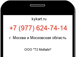 Информация о номере телефона +7 (977) 624-74-14: регион, оператор