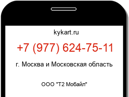 Информация о номере телефона +7 (977) 624-75-11: регион, оператор