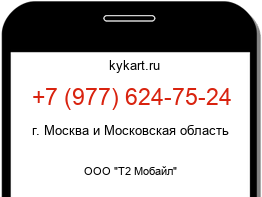 Информация о номере телефона +7 (977) 624-75-24: регион, оператор