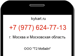 Информация о номере телефона +7 (977) 624-77-13: регион, оператор