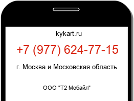 Информация о номере телефона +7 (977) 624-77-15: регион, оператор