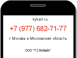 Информация о номере телефона +7 (977) 682-71-77: регион, оператор