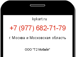 Информация о номере телефона +7 (977) 682-71-79: регион, оператор