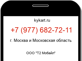 Информация о номере телефона +7 (977) 682-72-11: регион, оператор