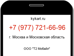 Информация о номере телефона +7 (977) 721-66-96: регион, оператор
