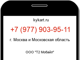 Информация о номере телефона +7 (977) 903-95-11: регион, оператор