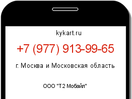 Информация о номере телефона +7 (977) 913-99-65: регион, оператор
